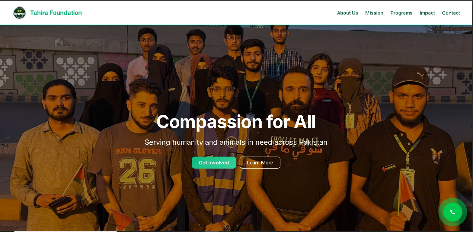React Website for Non-Profit Foundation